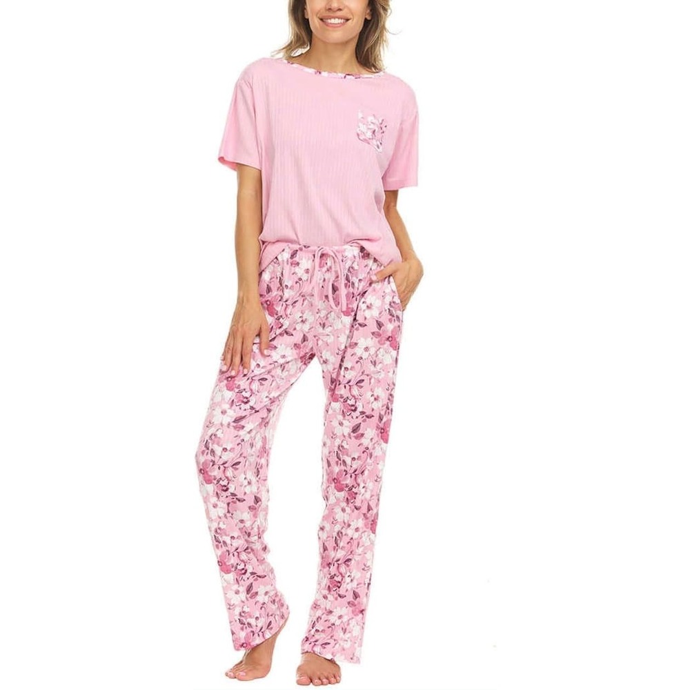 Flora Nikrooz Women 2-piece Super Soft Pajama Set Pink XXL (18-20) NWT